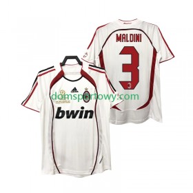Koszulka AC Milan MALDINI 3 2006 2007 Retro Wyjazdowe Koszulki Piłkarskie Krótki Rękaw